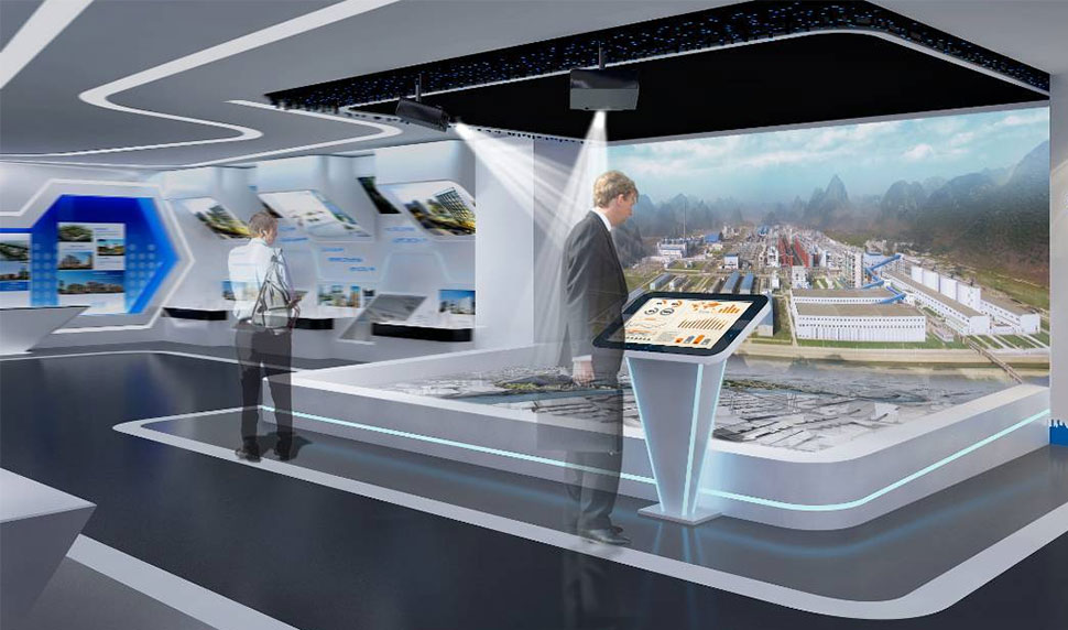 展臺設(shè)計怎樣做最合理?高效、環(huán)保、低成本是基準(zhǔn)。插圖 數(shù)字展廳設(shè)計